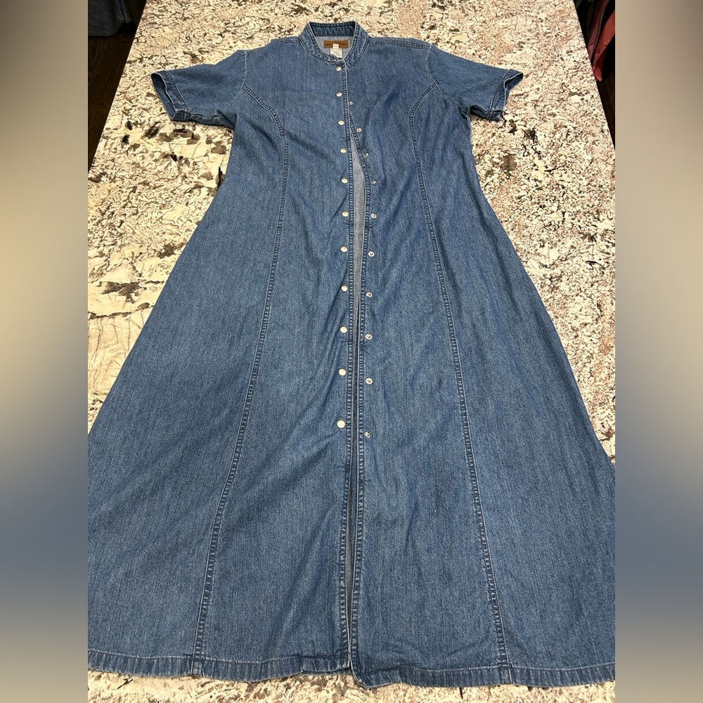 Vintage 90’s Pendleton Denim Maxi Dress - Picture 11 of 14